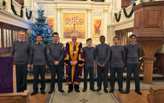 The Master with Air Cadets from 56 (Woolwich) Squadron