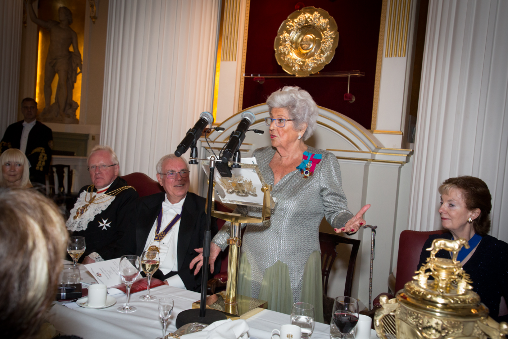Baroness Betty Boothroyd responding on behalf of the guests