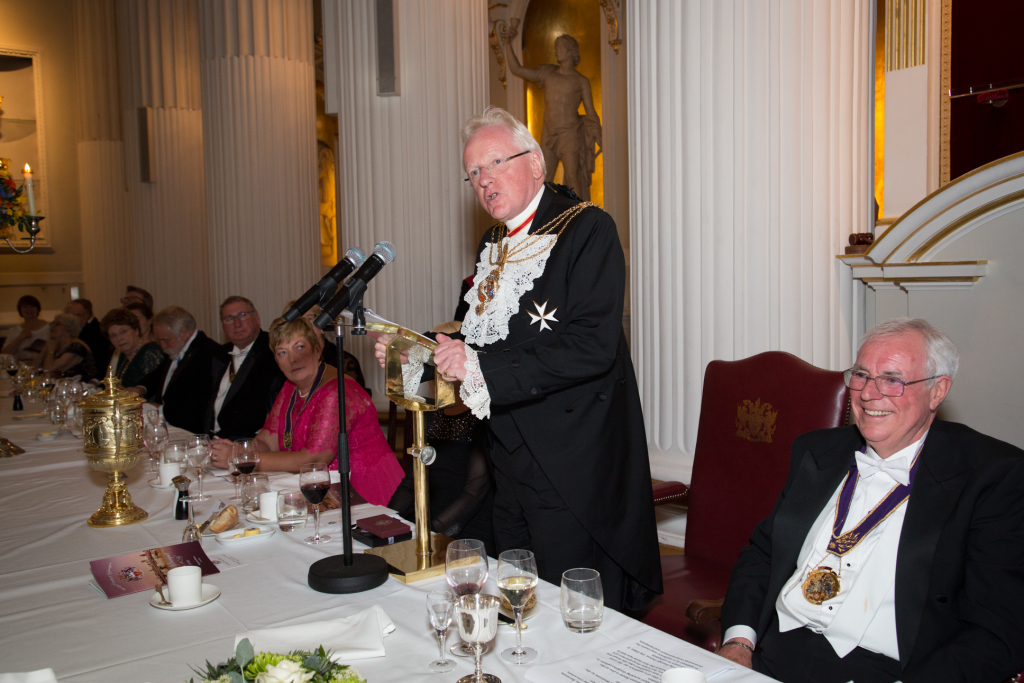 Sir Andrew Parmley speaking at the Banquet