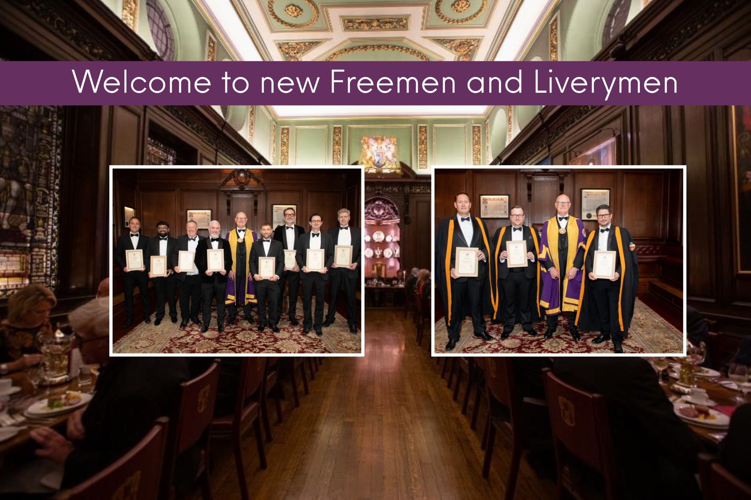 Lightmongers welcome new members at the May Court Dinner